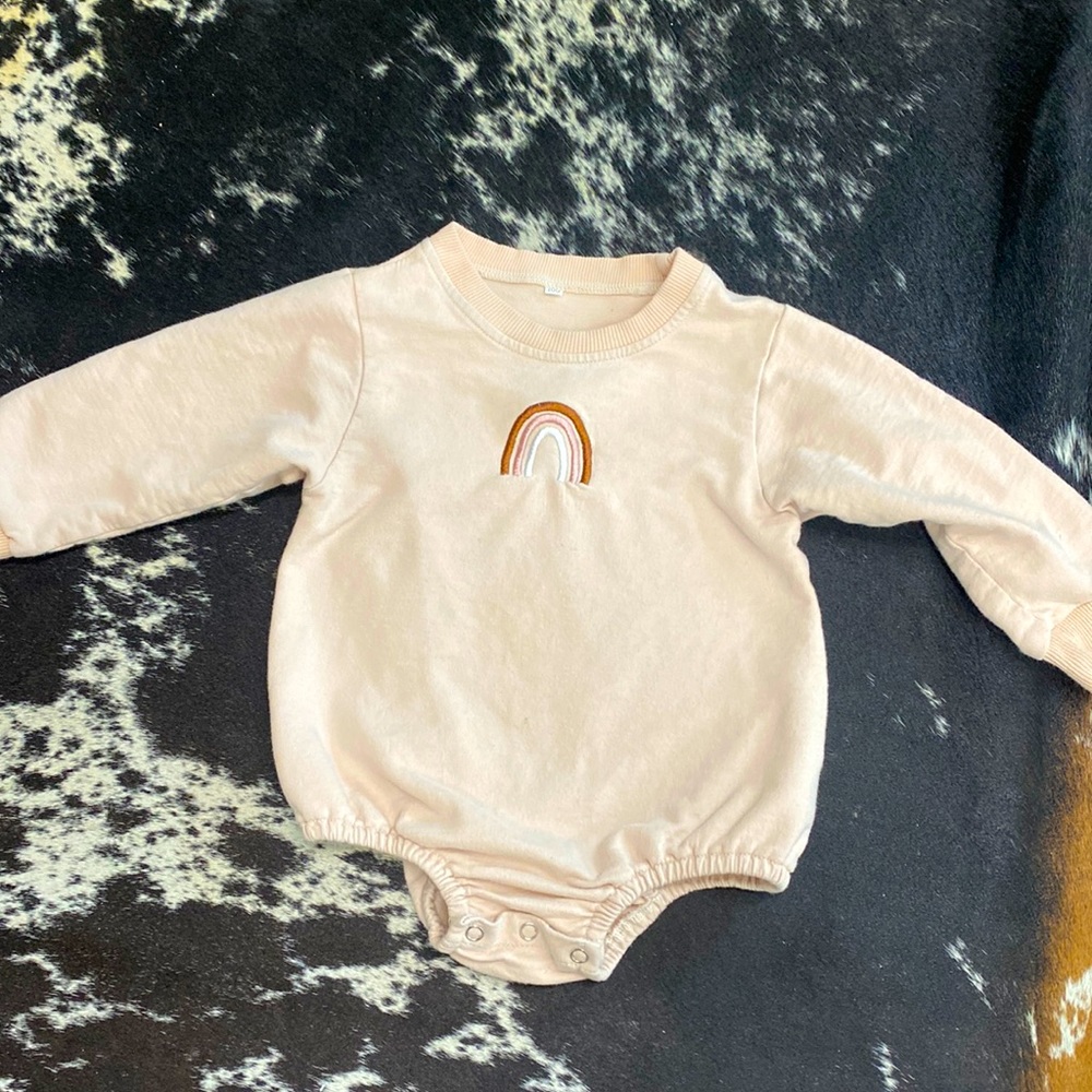 Baby sweatshirt romper